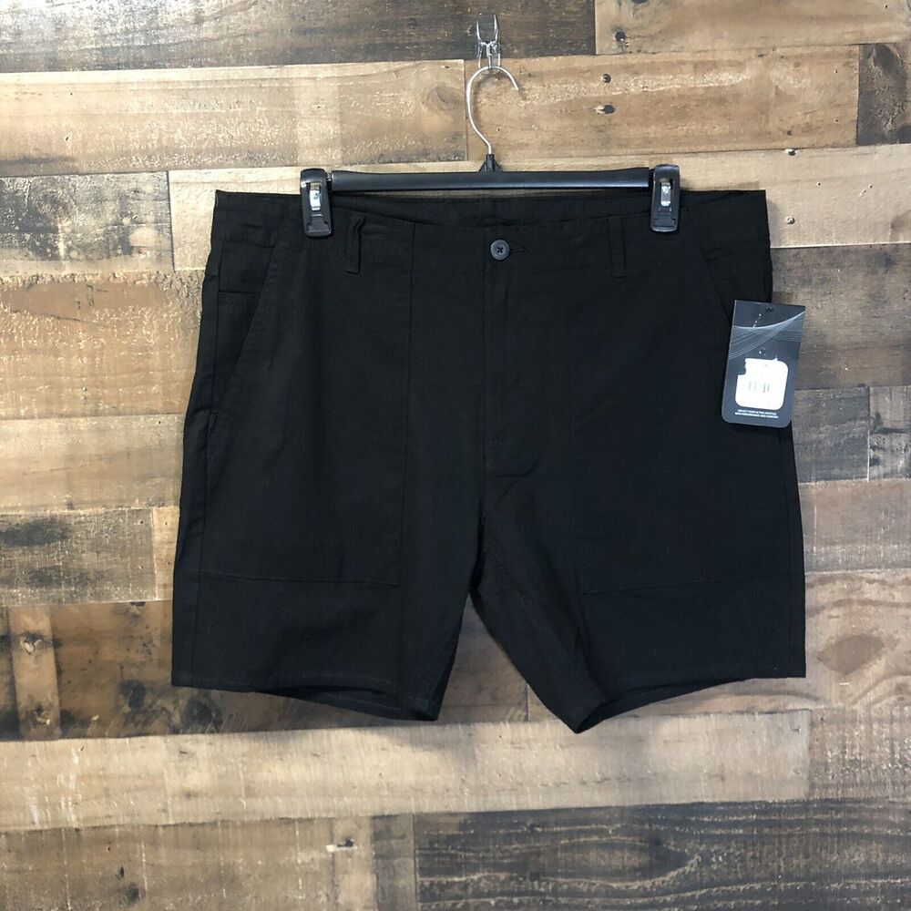 Men’s Swiss Alps Shorts Black Size 40 Cotton Blend